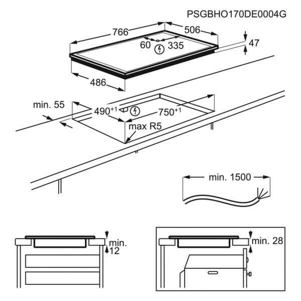 Electrolux GK78TSCN - Vitrocéramique à Fonctionnement Direct 4 Electrolux GK78TSCN - Vitrocéramique à Fonctionnement Direct – Image 2