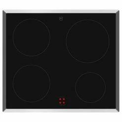 V-Zug Cooktop V400 4 Zones, Black, Chrome - Vitrocéramique Pour Cuisinières Et Panneaux De Contrôle