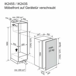Electrolux IK245SL - Réfrigérateur Encastré Norme CH 55cm Entièrement Intégré -Boutique Electrolux unnamed file 2248