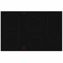 V-Zug GKV600 Cadre Surdimensionné, Design Noir - Vitrocéramique Pour Cuisinières Et Panneaux De Contrôle