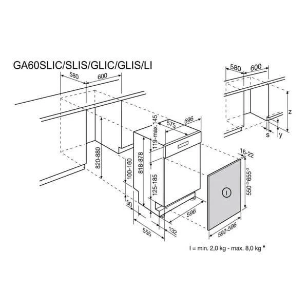 Electrolux GA60LIWE - Lave-vaisselle Norme UE 60 Cm 4 Electrolux GA60LIWE - Lave-vaisselle Norme UE 60 Cm – Image 2
